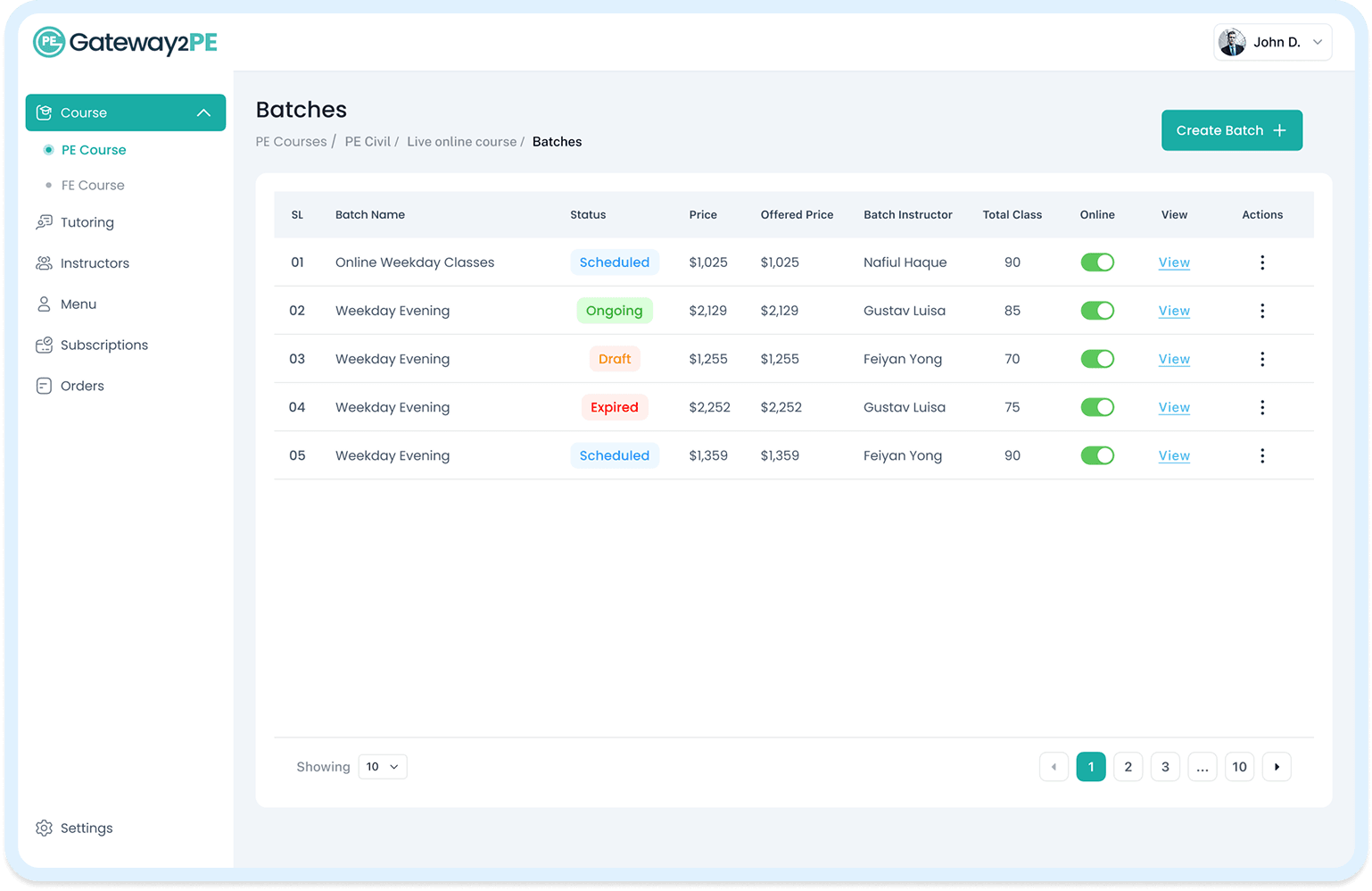 Dashboard UI - Main interface showing email management and collaboration features