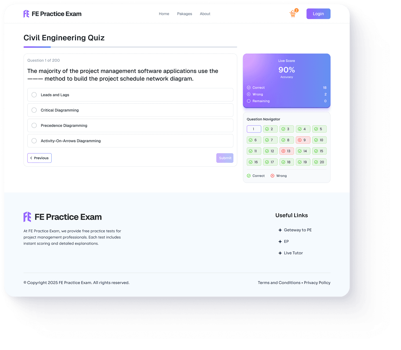 Quiz Exam Platform for Engineering Students - Image 1