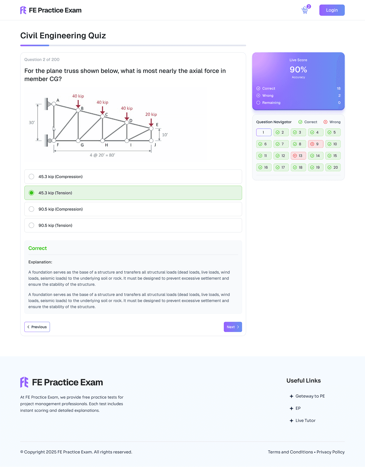 Quiz Exam Platform for Engineering Students - Image 2