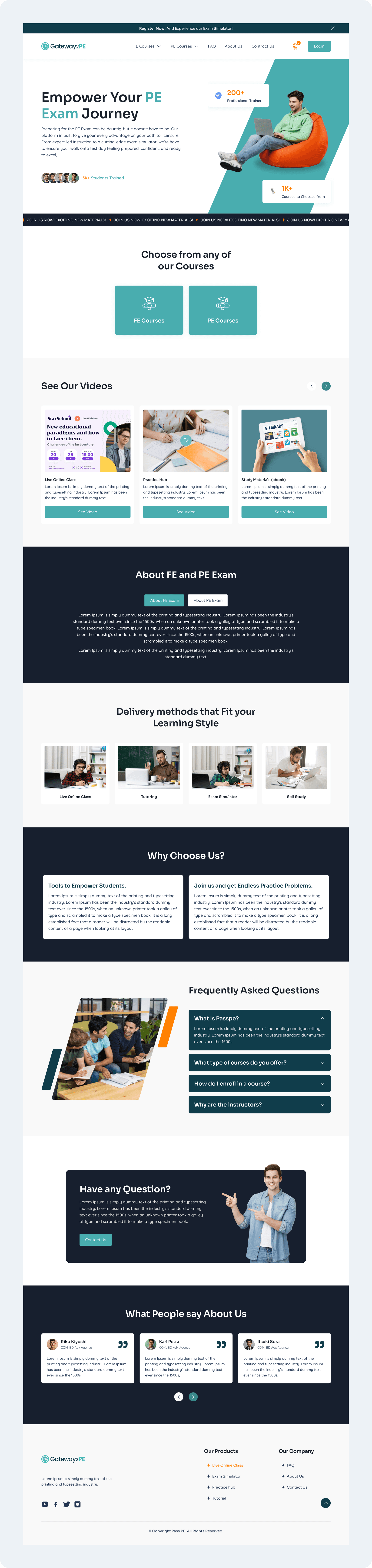 Gateway2PE - Educational Website Design & Development - Image 3