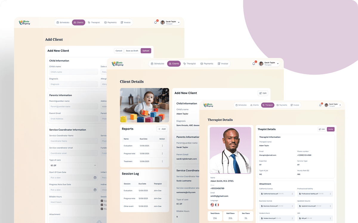 Little Legacy - Electronic Medical Record (EMR) Development